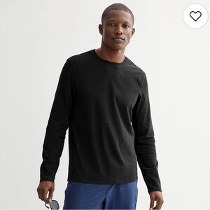 NWOT Sonoma Men's Classic Black Long Sleeve Tee